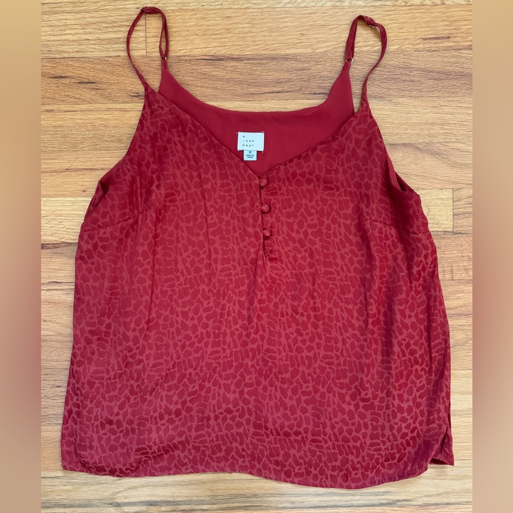 Satin cheetah top